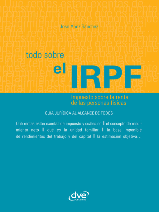 Title details for Todo sobre el IRPF by José Añez Sánchez - Available